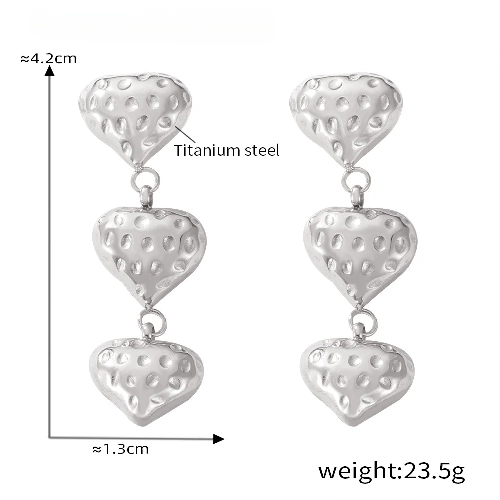 Lovely Pearl Charm Heart Pendant Necklace and Earring Set