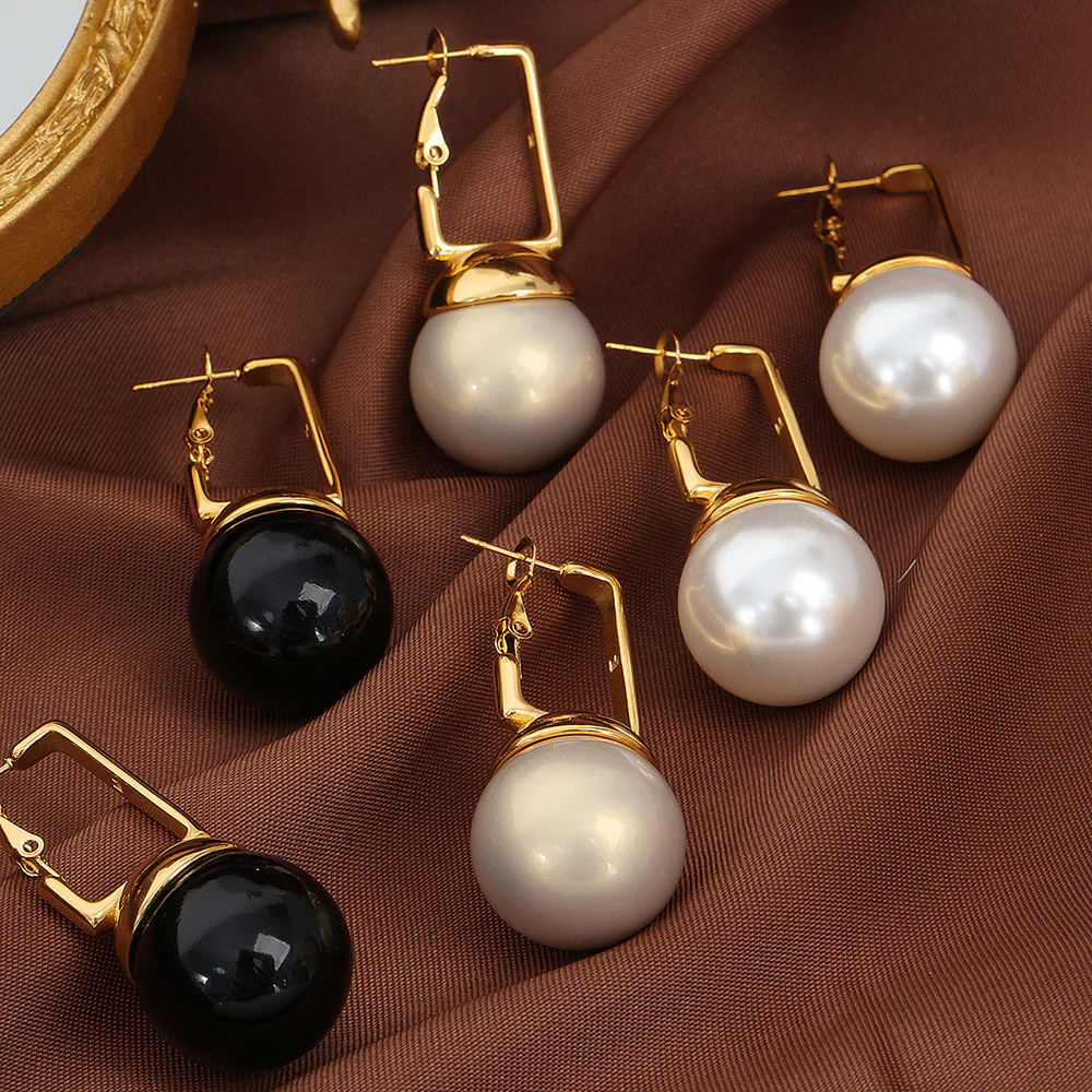 20mm Big Pearl Drop Earrings