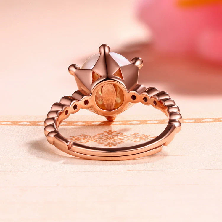 Rose Gold Pearl Ring