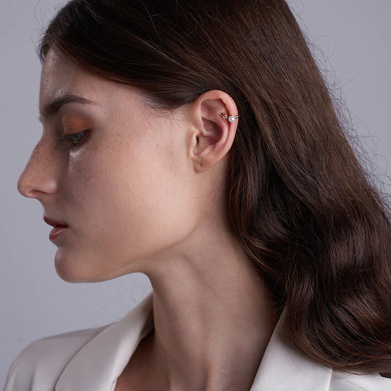 Pearl Ear Cuff No Pierce Earrings