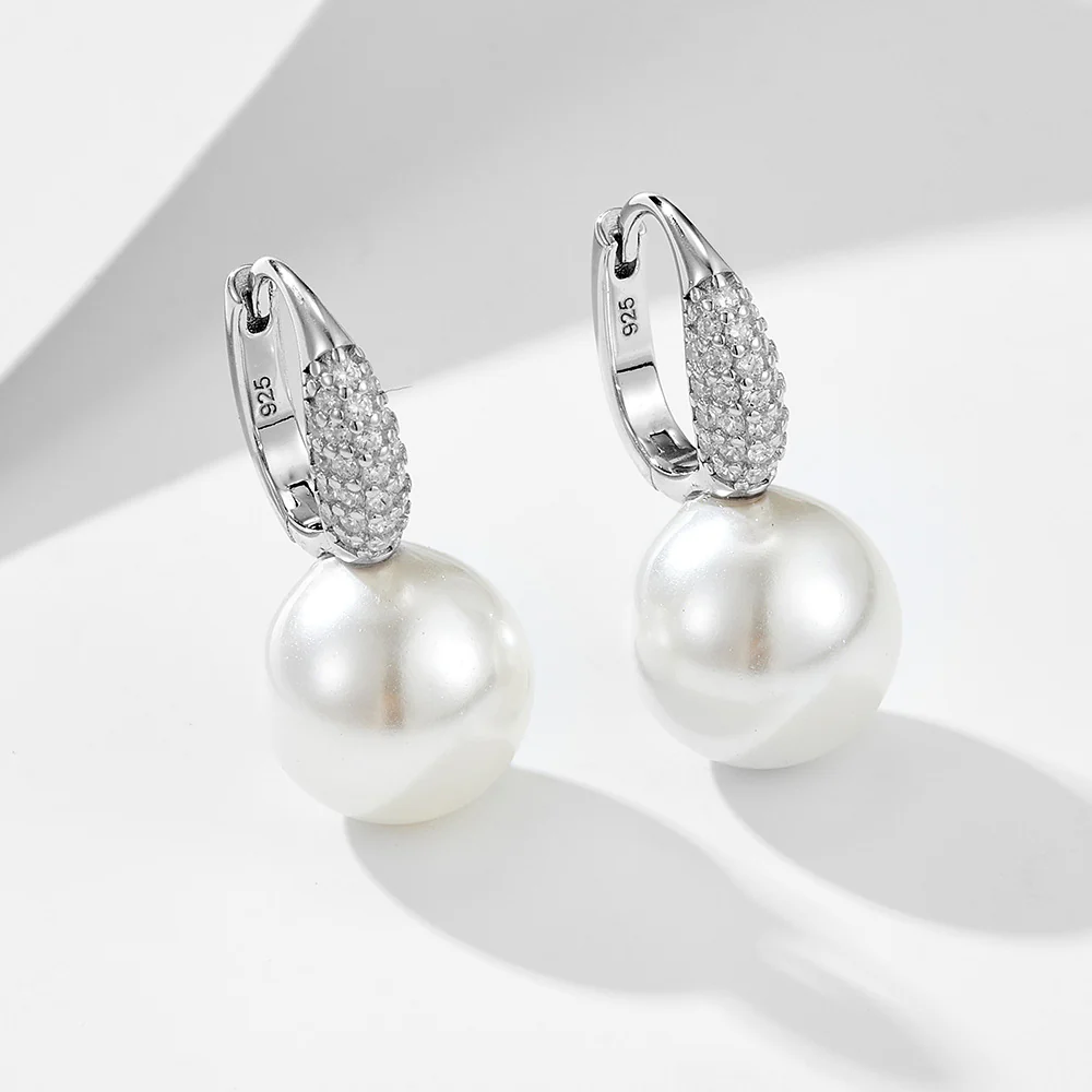 Hoop 10mm Pearl Earrings