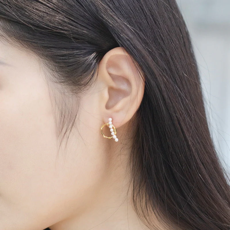 Geometric Abstract Planet Earrings