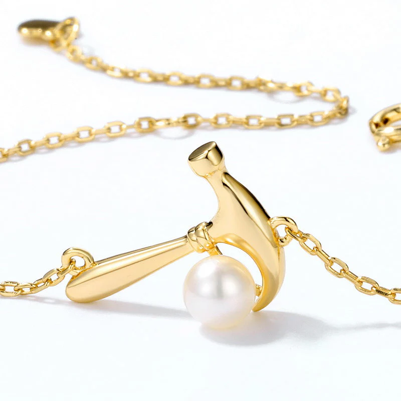 Hammer Pearl Bracelet