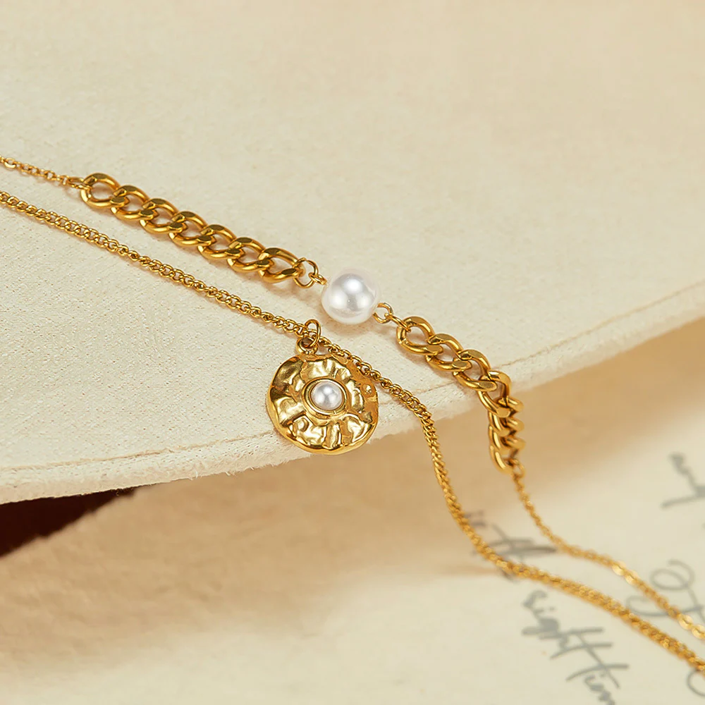 Personality Two layer Pendant Necklace