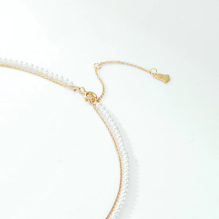 Rice Pearl Layered Necklace