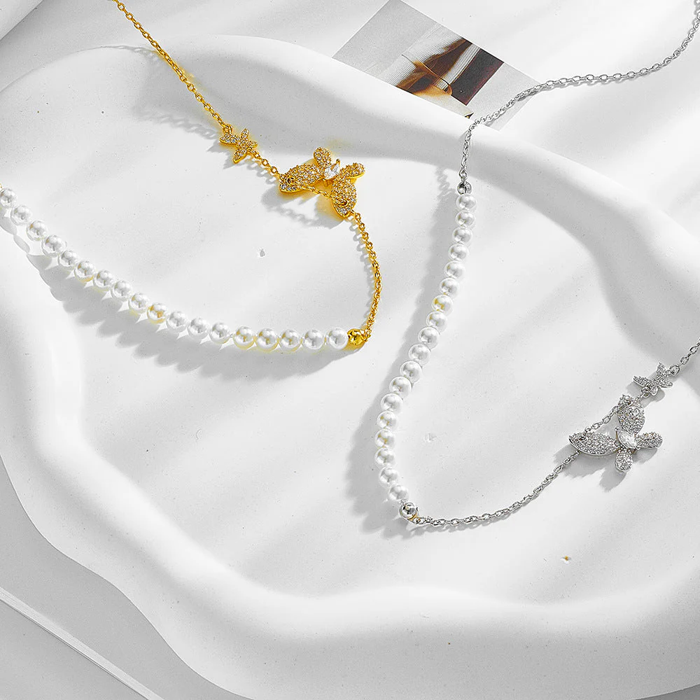 Double Butterfly Necklace