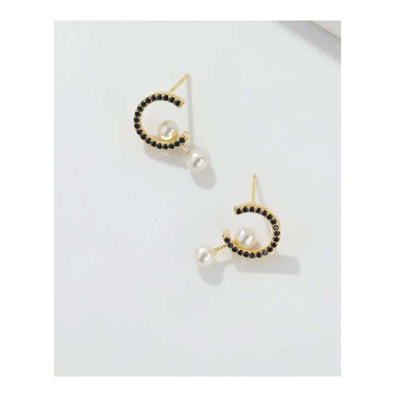 Black Studs Earrings For Women