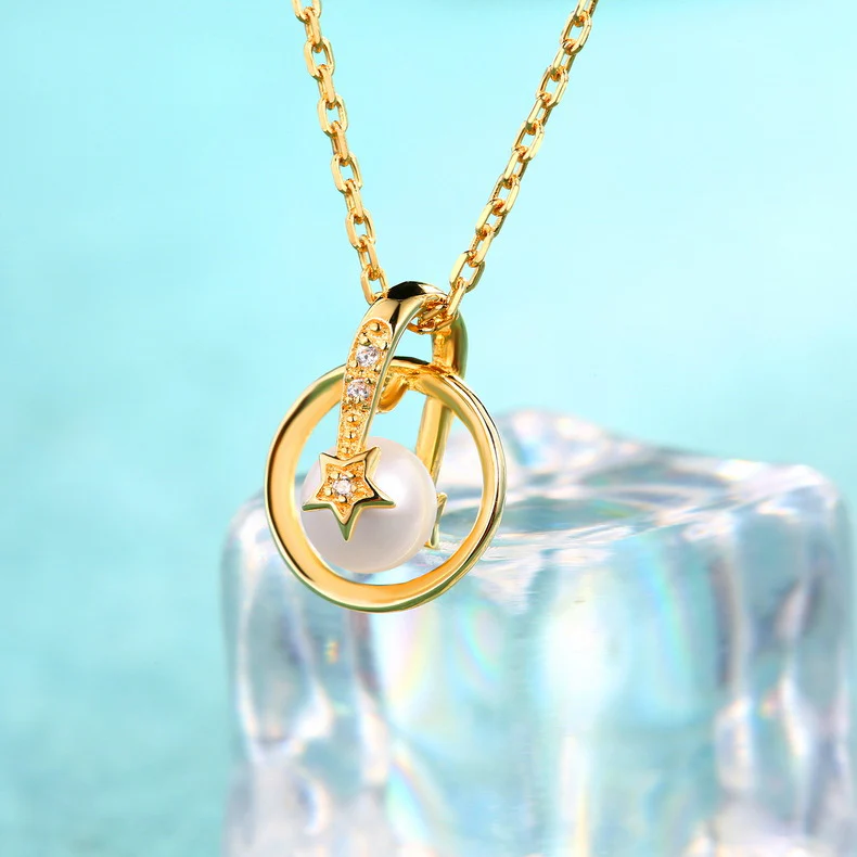 5mm Pearl With Star Pendant