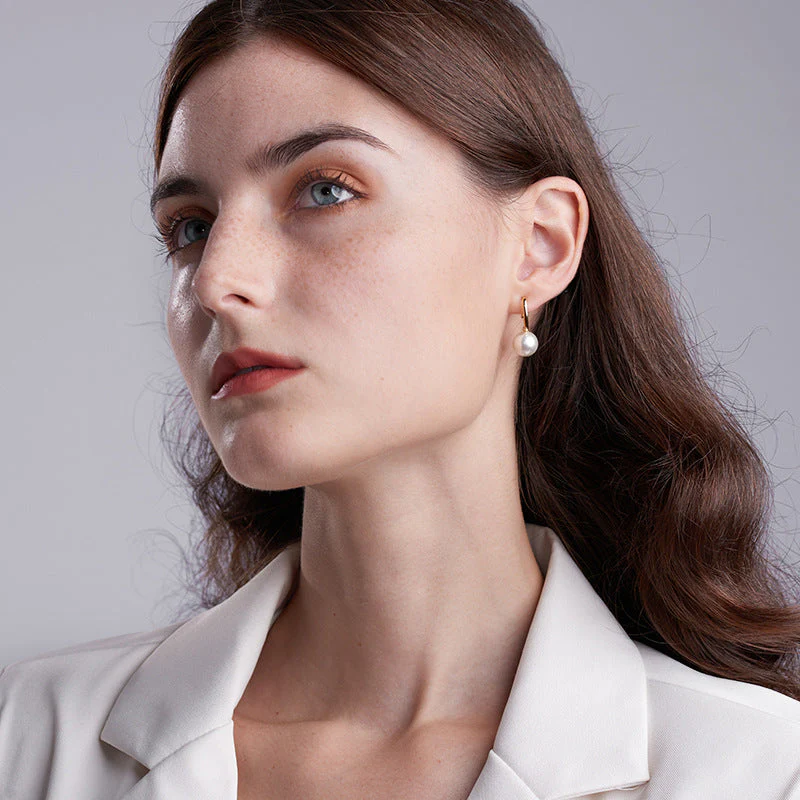 Original Unique Pearl Hook Earrings