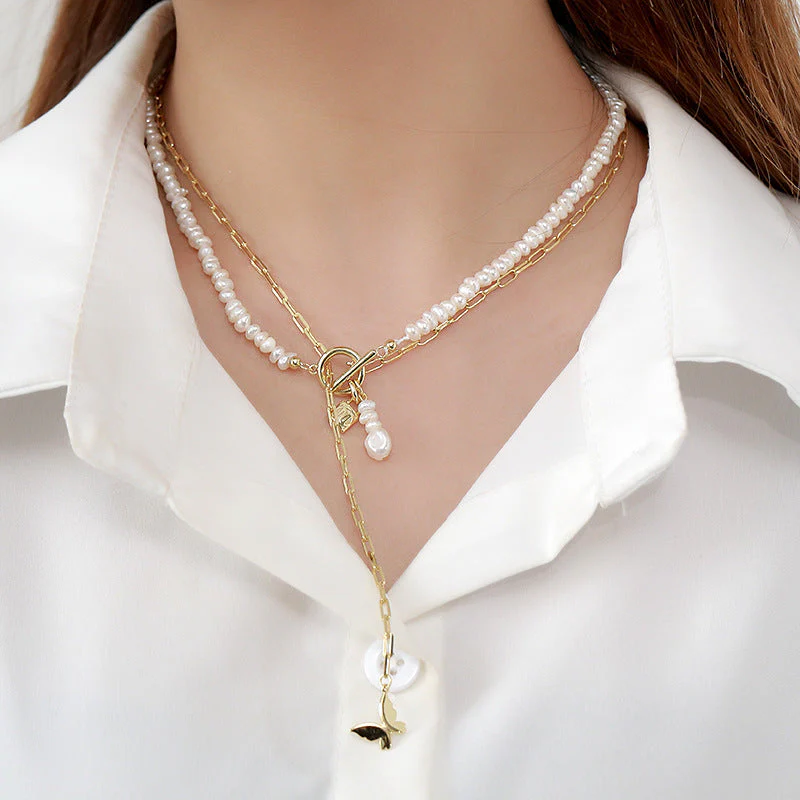 Dual Purpose Pearl Bracelet Necklace