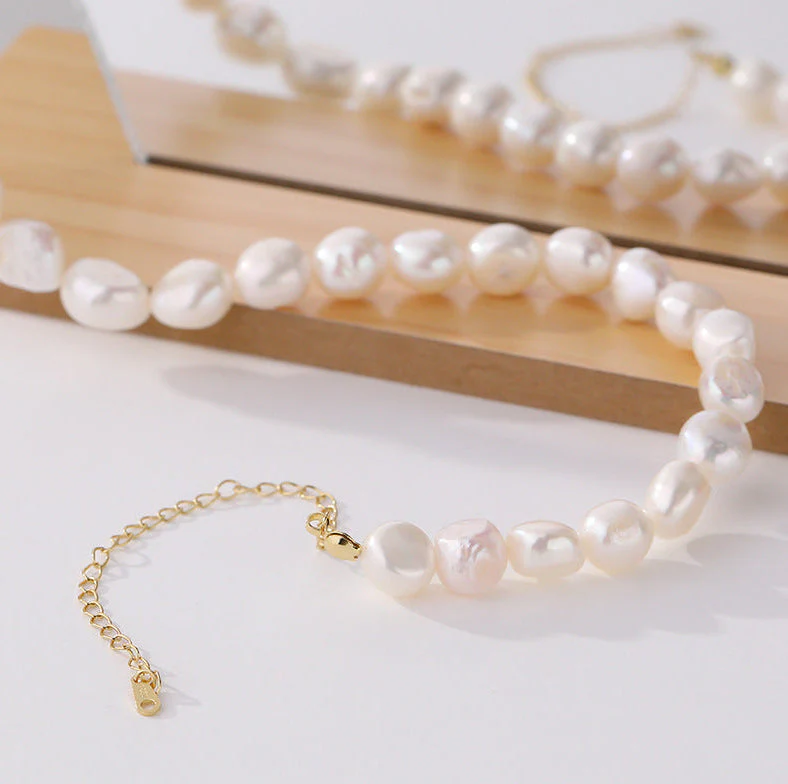 Luxury Baroque Pearl Choker Necklace