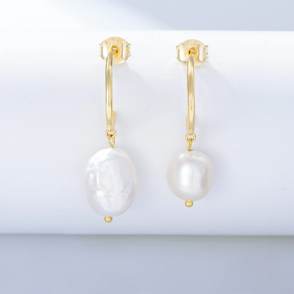 Baroque Pearl Drop Earrings