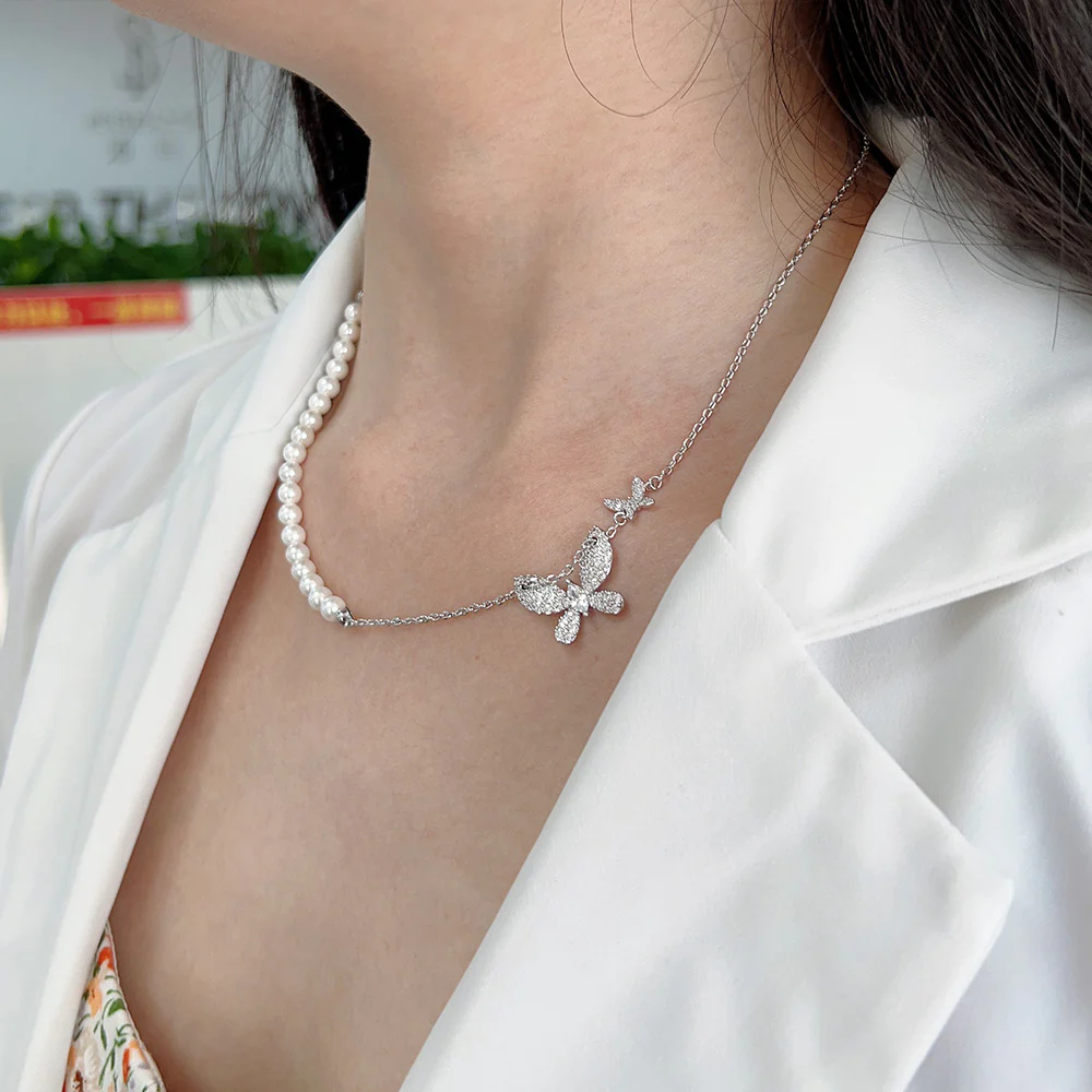 Double Butterfly Necklace