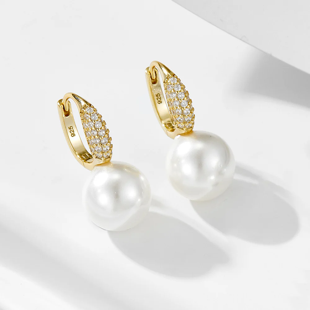 Hoop 10mm Pearl Earrings
