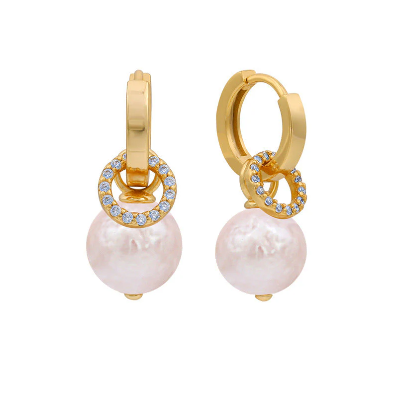 Classic Baroque Pearl Dangle Earrings