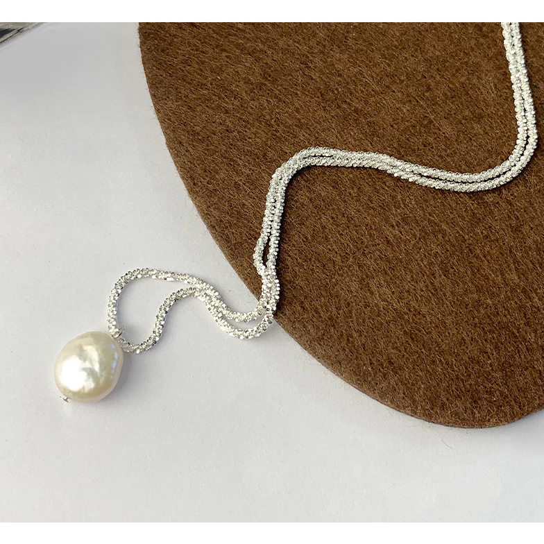 12mm Baroque Pearl Pendant Necklace