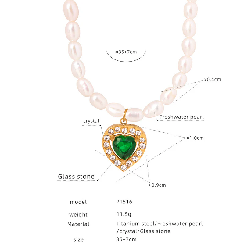 Pearl Necklace and Earring Set