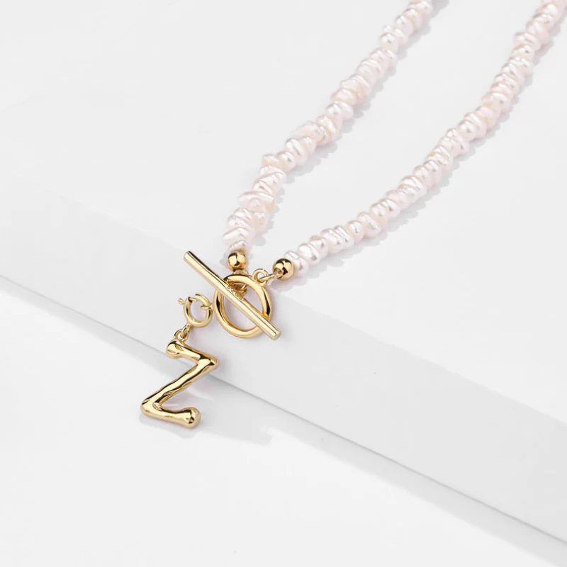 A to Z Gold Initial Pendant Necklace