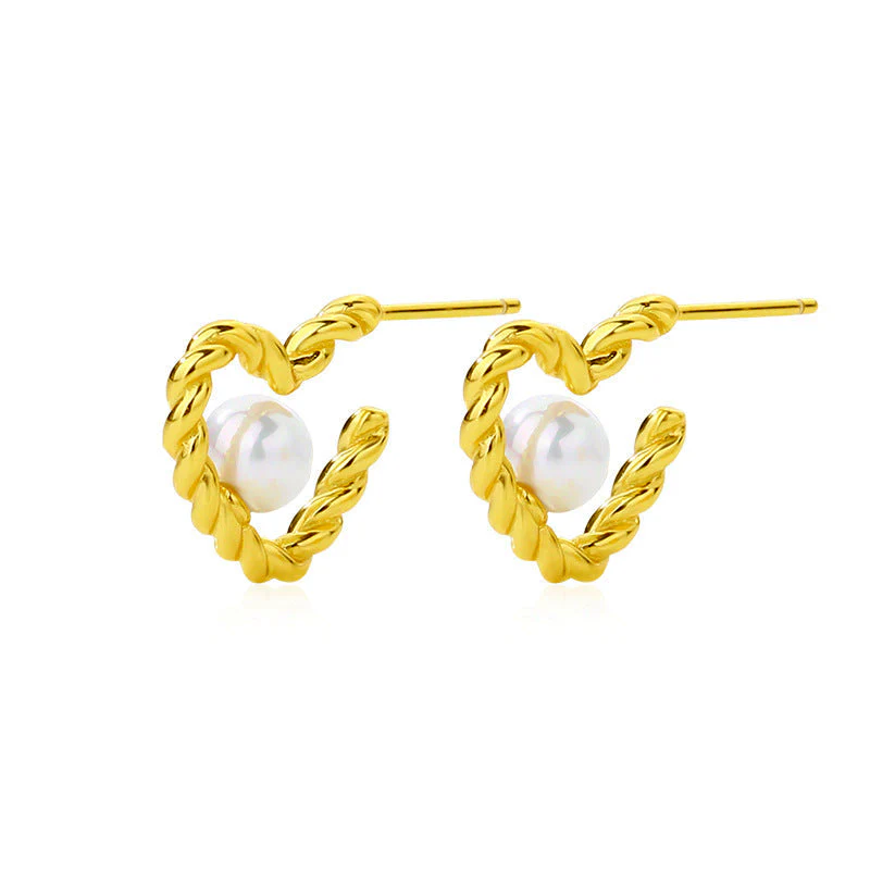 Heart Stud Earrings