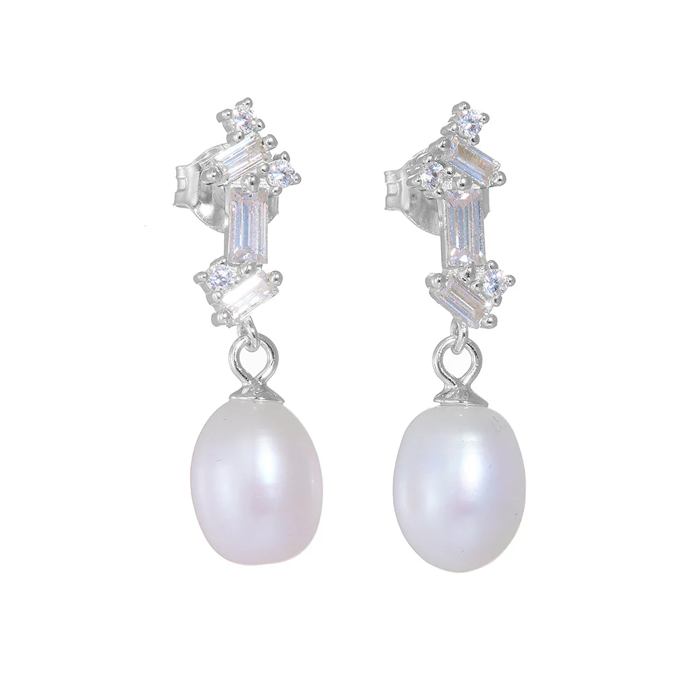 Vintage Elegant Freshwater Pearl Earrings