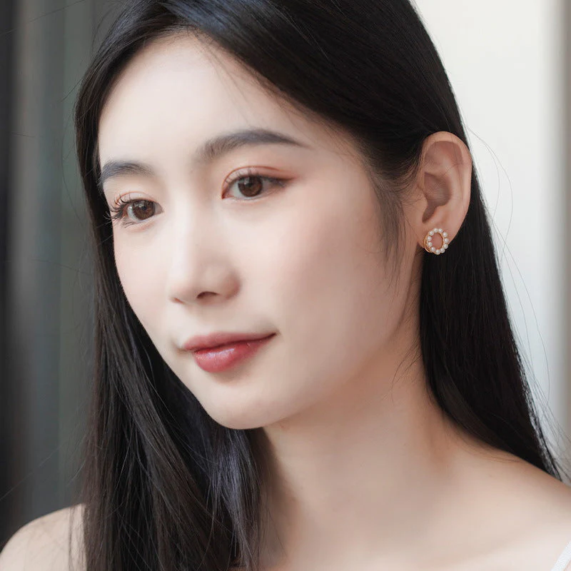 No Piercing Screw Pearl Earrings