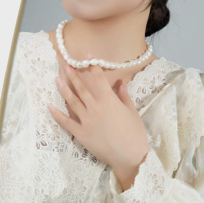Luxury Baroque Pearl Choker Necklace