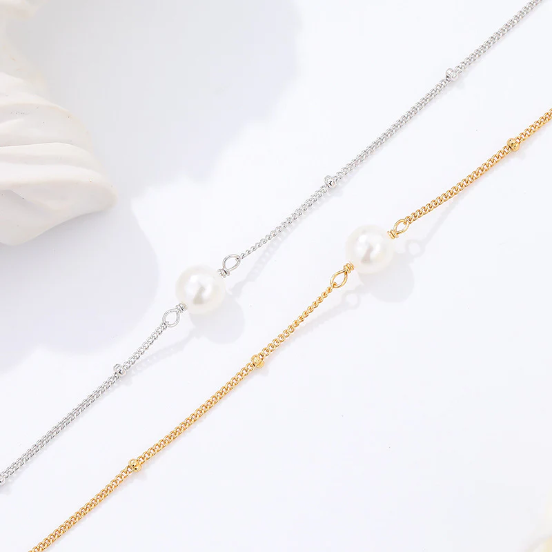 Minimalist Single Pearl Bracelet