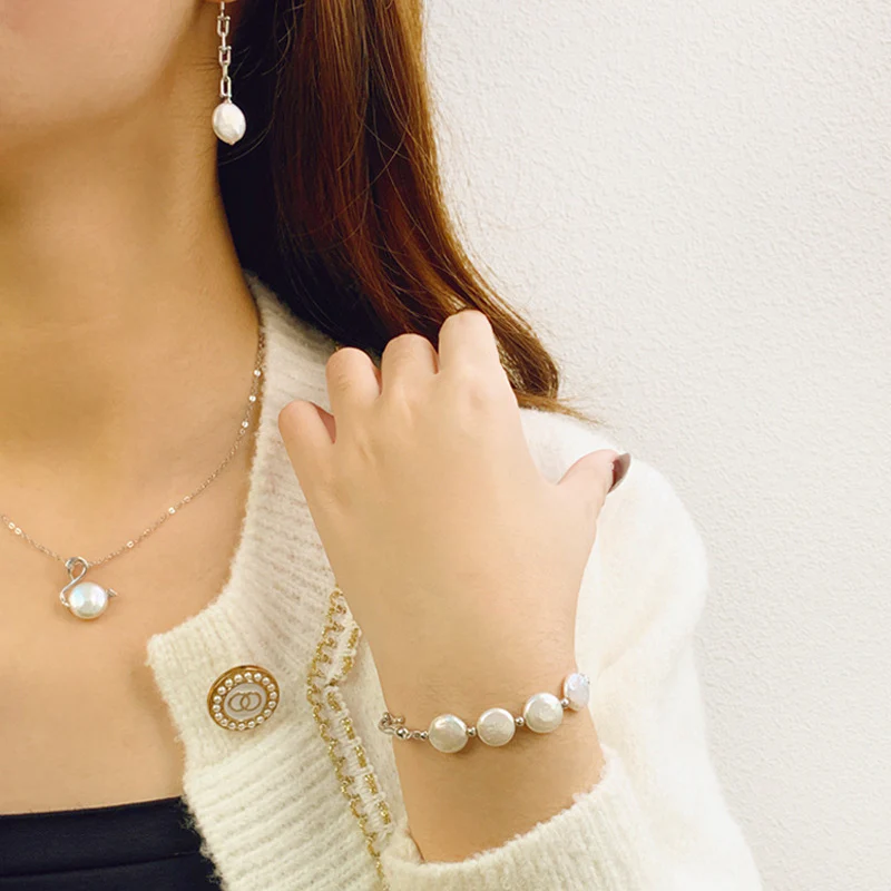 Baroque Pearl Bangle Bracelet