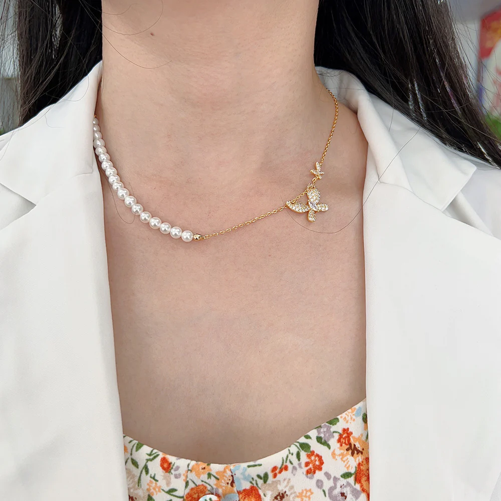 Double Butterfly Necklace