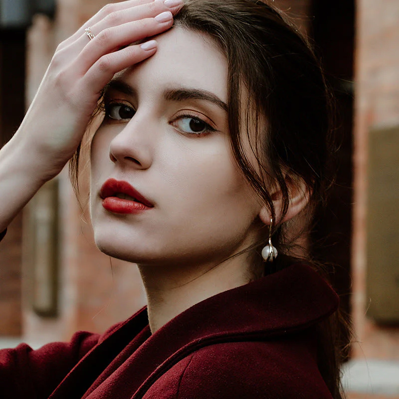 Seahorse Dangle Pearl Drop Earrings