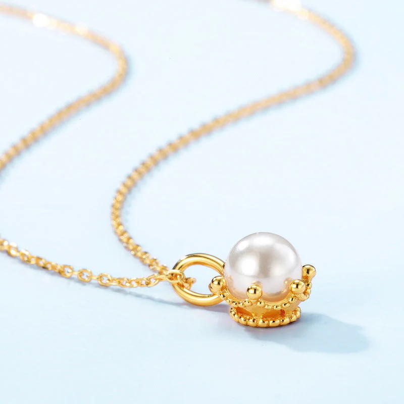 Hexagon Enhancer 6mm Pearl Pendant