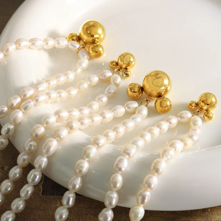 Cartoon Mickey Mouse Pendant Freshwater Pearl Necklace