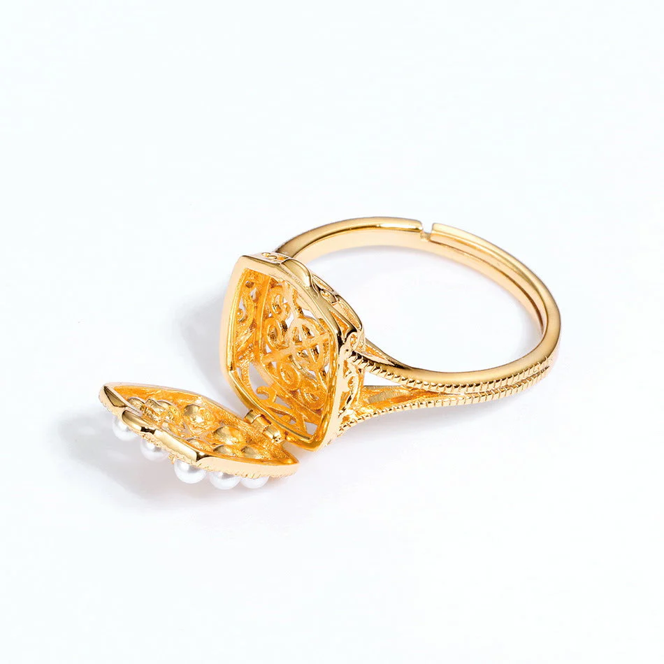 Box Pearl Ring Cage