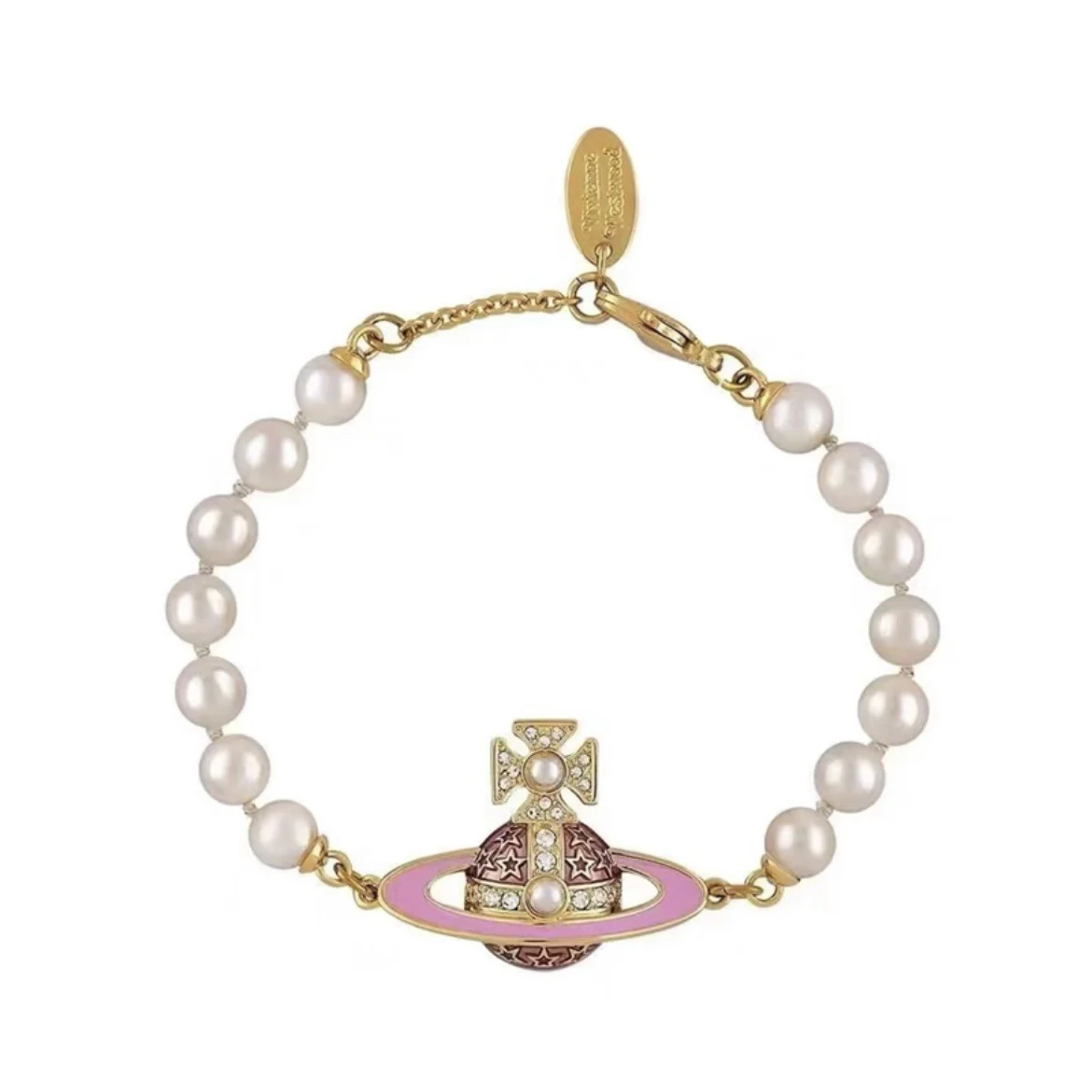 VIVI Enamel Diamond Saturn Bracelet | Best Replica Jewelry™