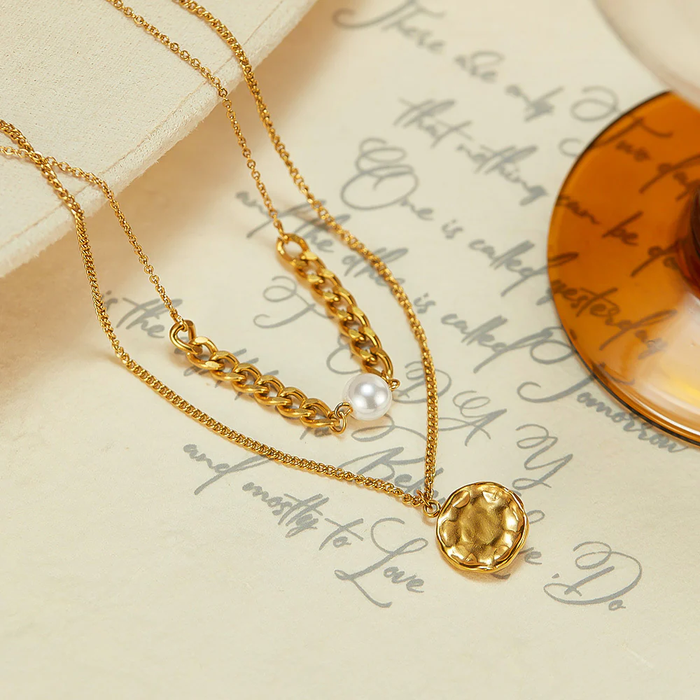 Personality Two layer Pendant Necklace