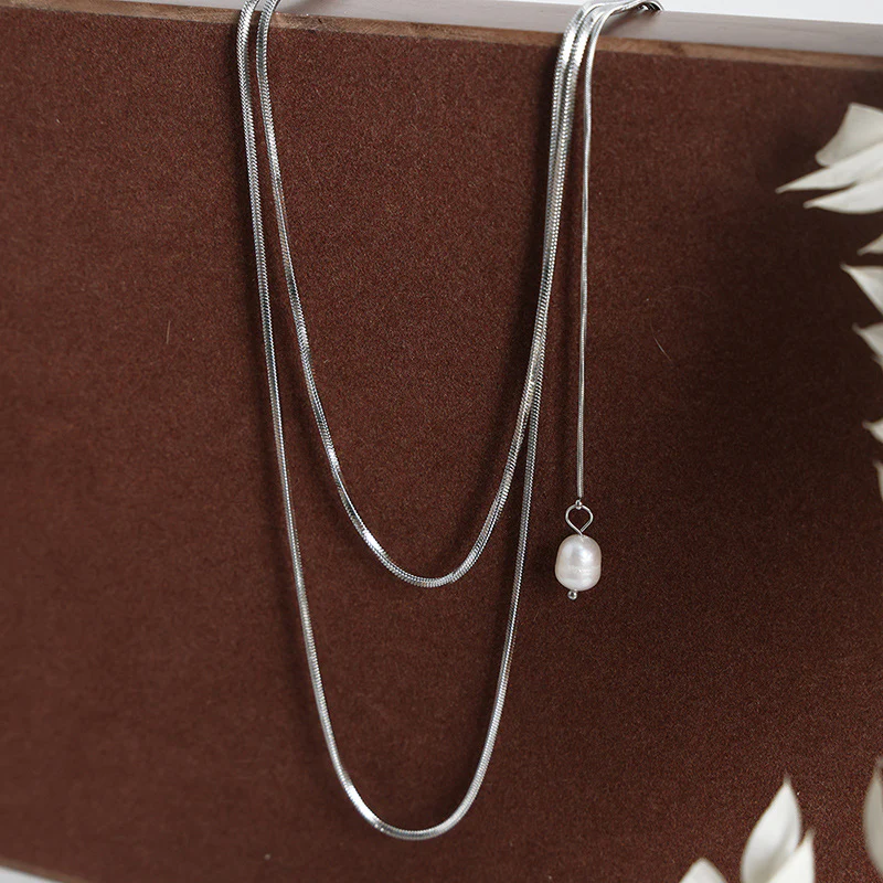 100cm Long Sweater Chain Freshwater Pearl Drop Necklace