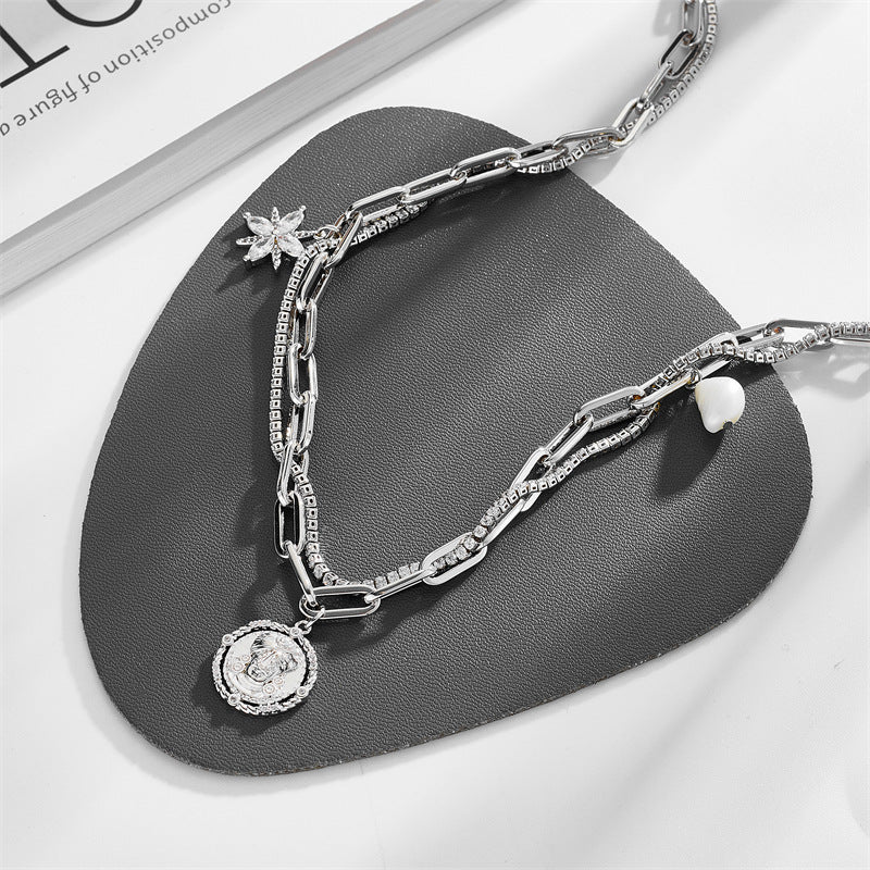 Vintage Pearl Pendant Necklace