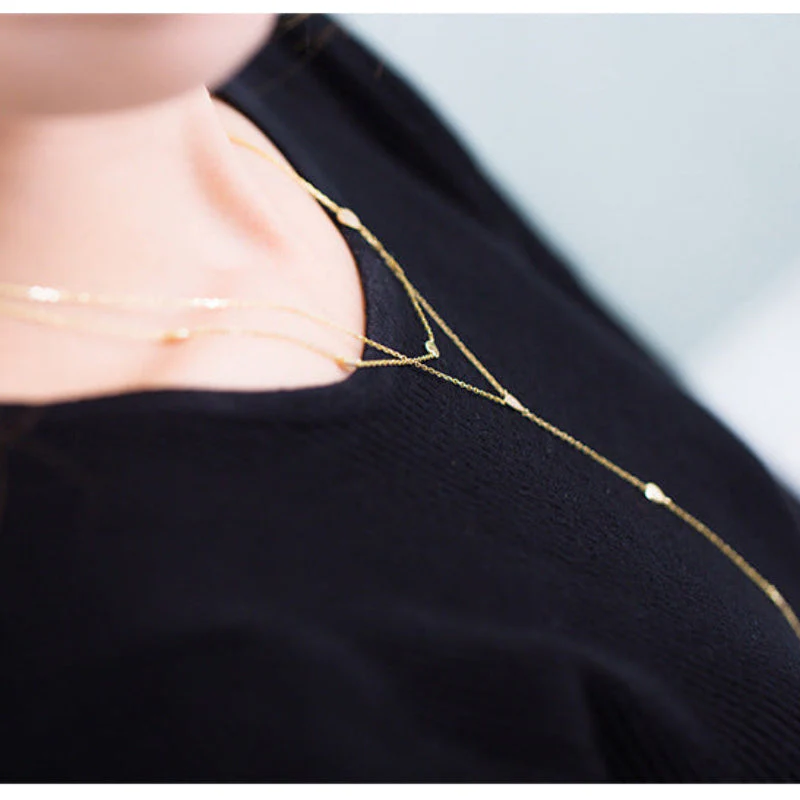 Pearl Drop Pendant Long Y Necklace