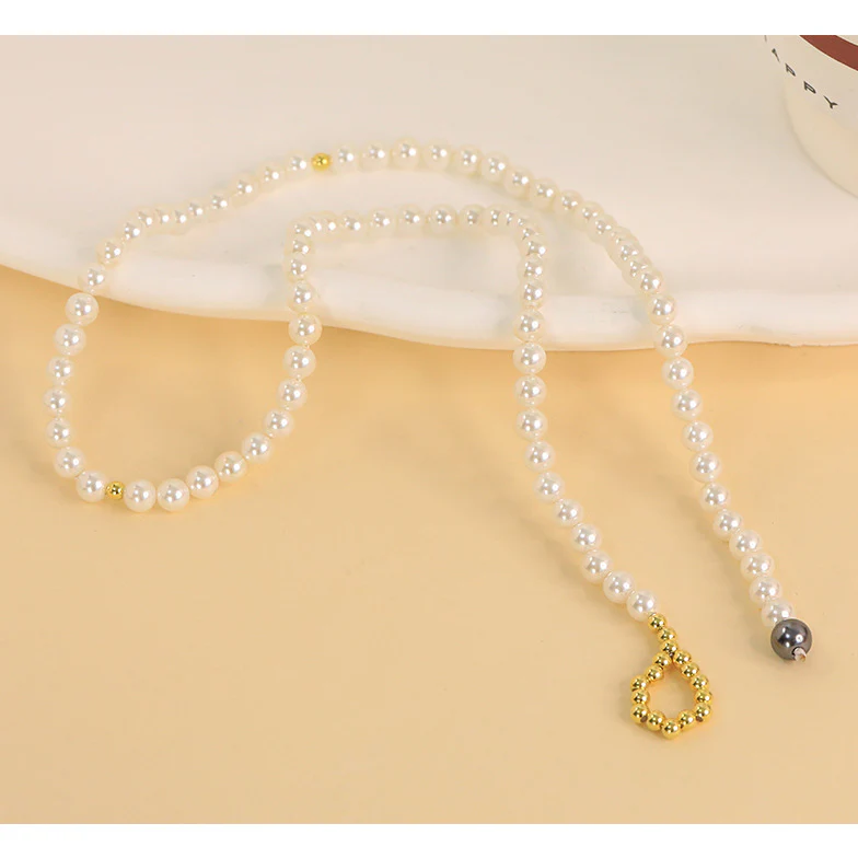 Pulling Y Style Swarovski Pearl Necklace