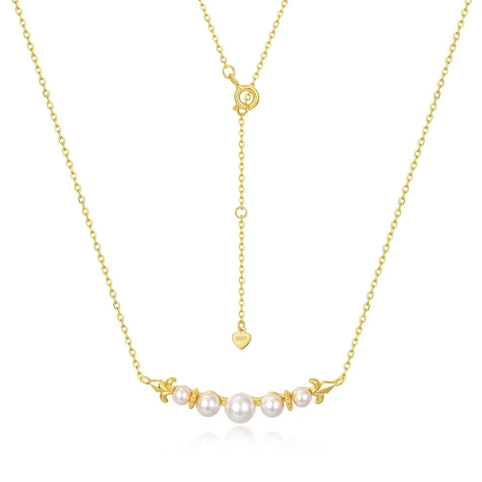 Smile Pearl Pendant Necklace