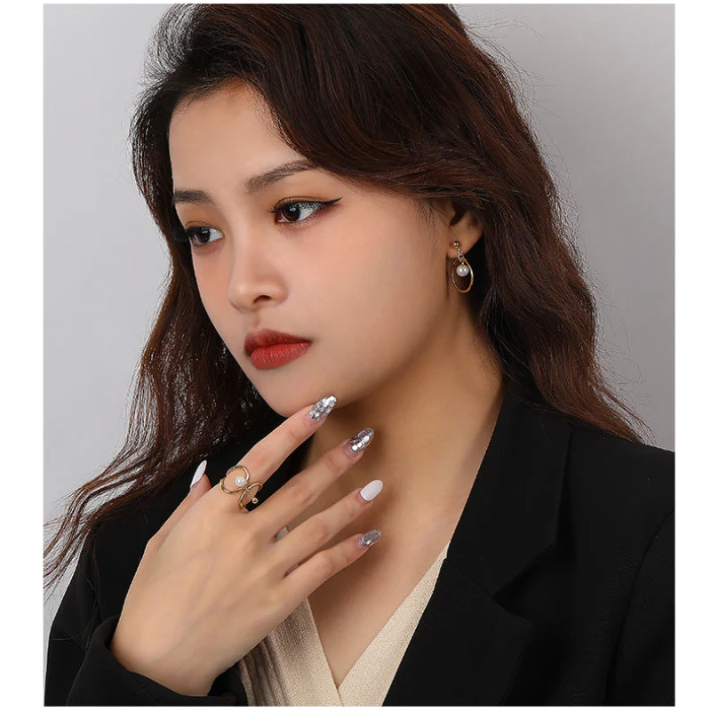 Dual Purpose Pearl Ring Earring