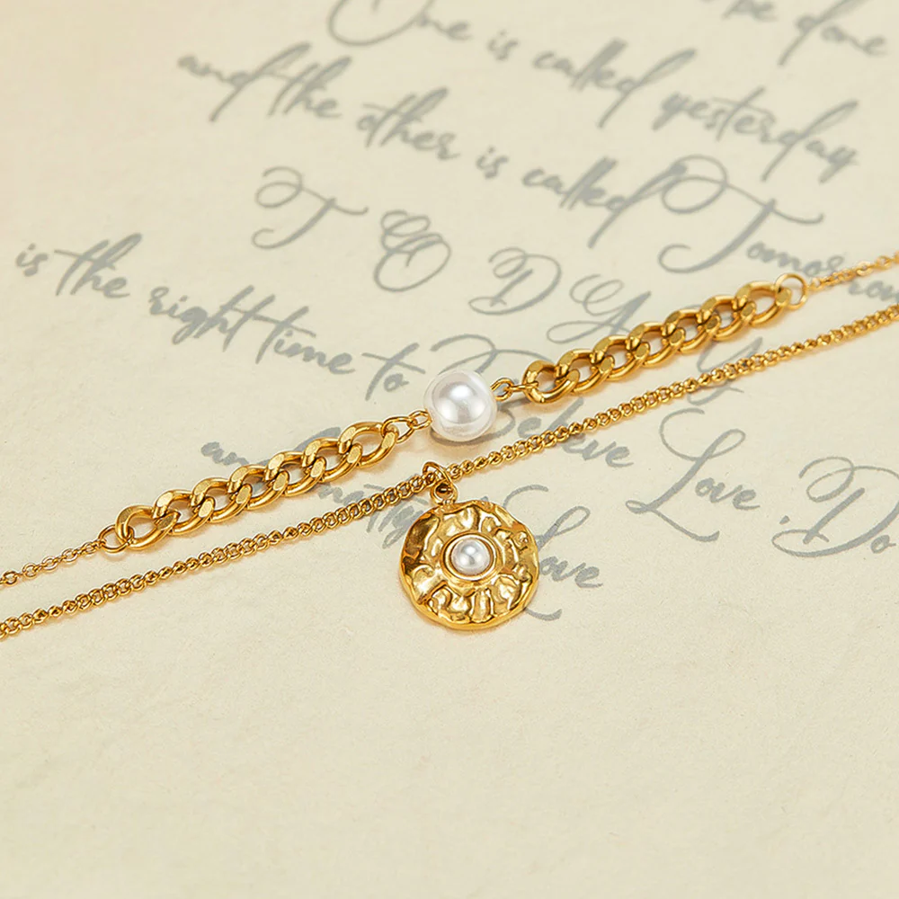 Personality Two layer Pendant Necklace