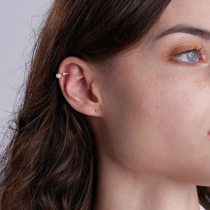 Pearl Ear Cuff No Pierce Earrings