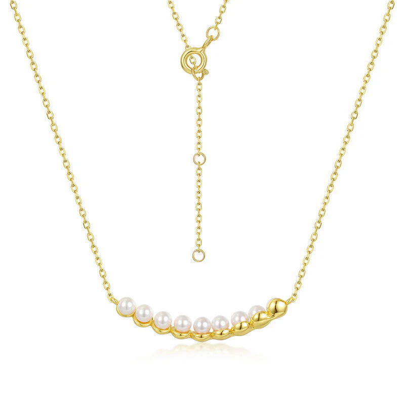 Smile Pearls Collarbone Necklace