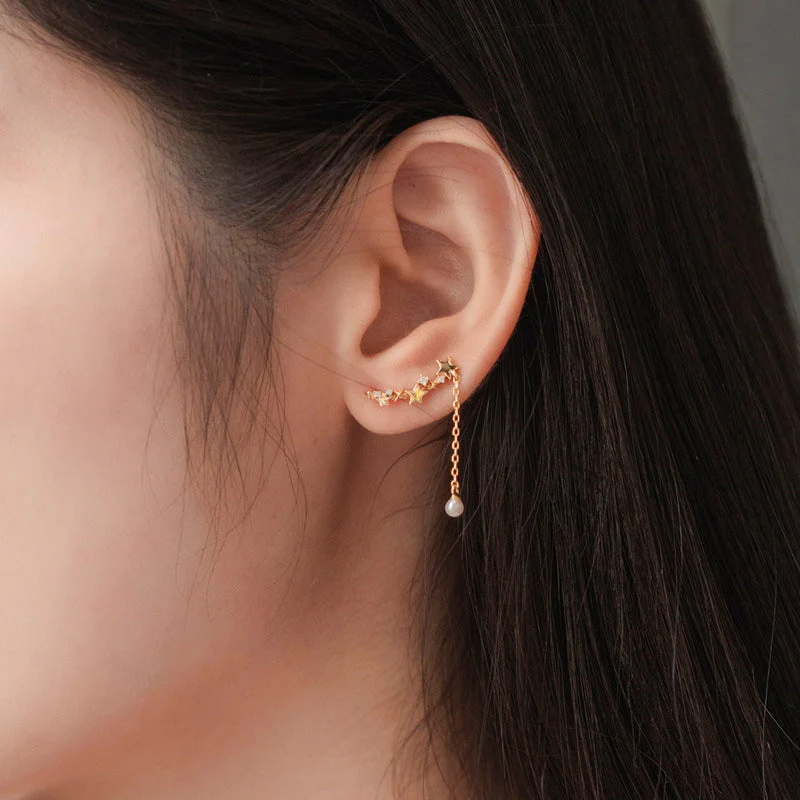 Detachable Star Climber Earrings