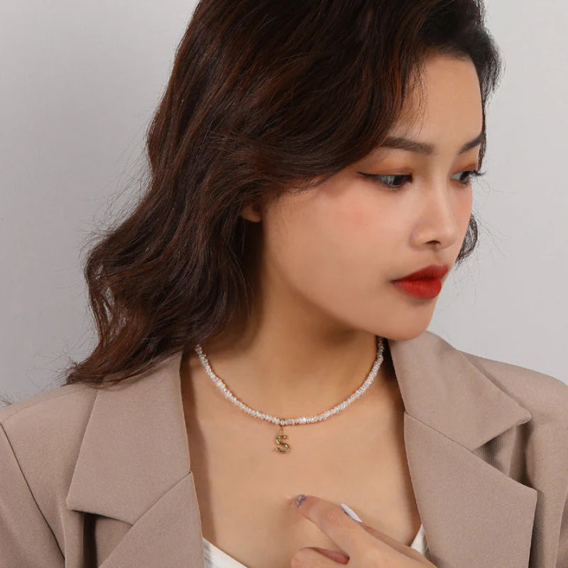 A to Z Gold Initial Pendant Necklace