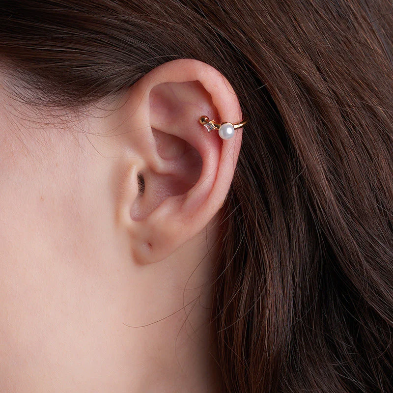 Pearl Ear Cuff No Pierce Earrings