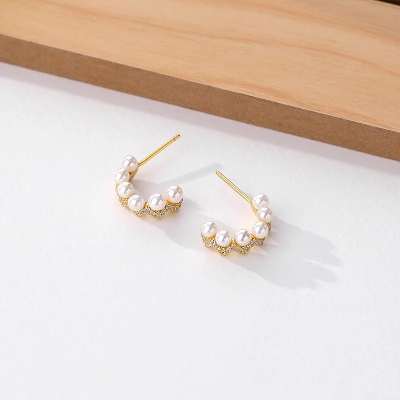 C Shaped Earrings