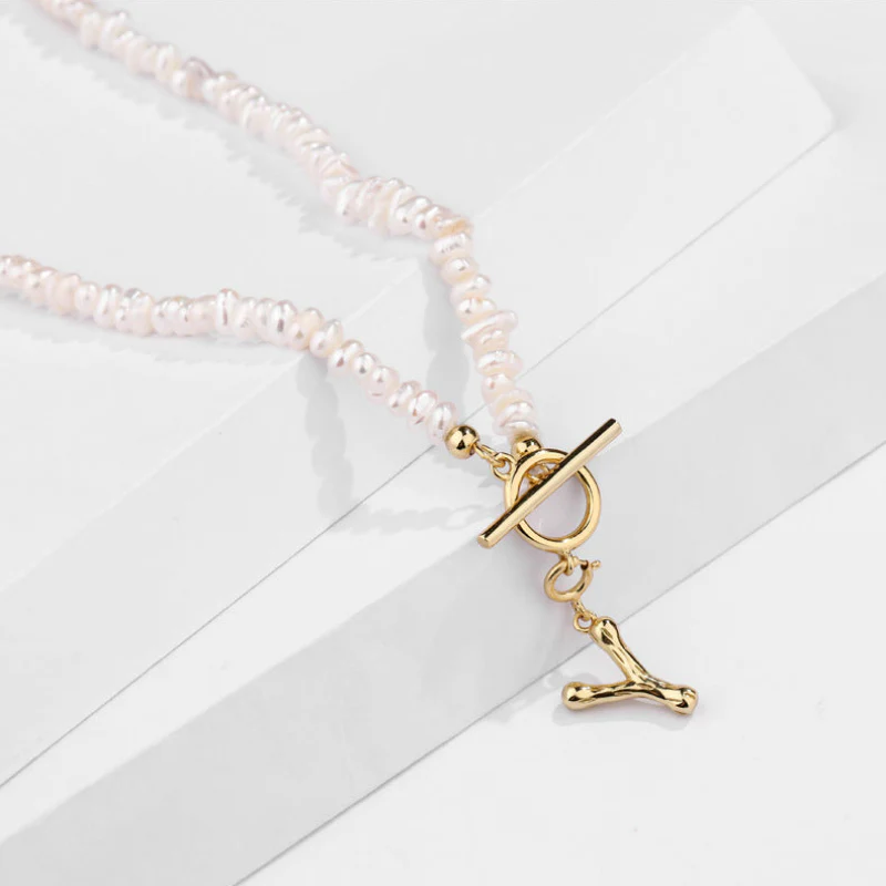 A to Z Gold Initial Pendant Necklace