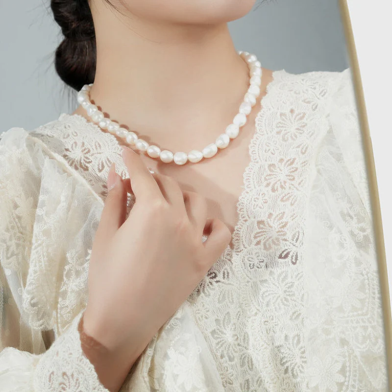 Luxury Baroque Pearl Choker Necklace